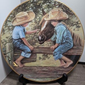 Meeting At The Fence Collector Plate